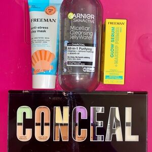 4 PC flawless Skin Bundle: profusion concealer, freeman mask primer micellar H20